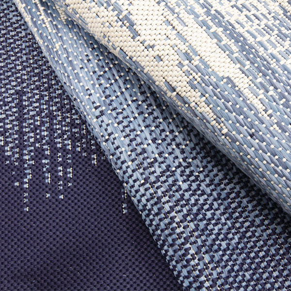 Reflections Ocean Blue Outdoor Rug by Treasure Garden - Image 2